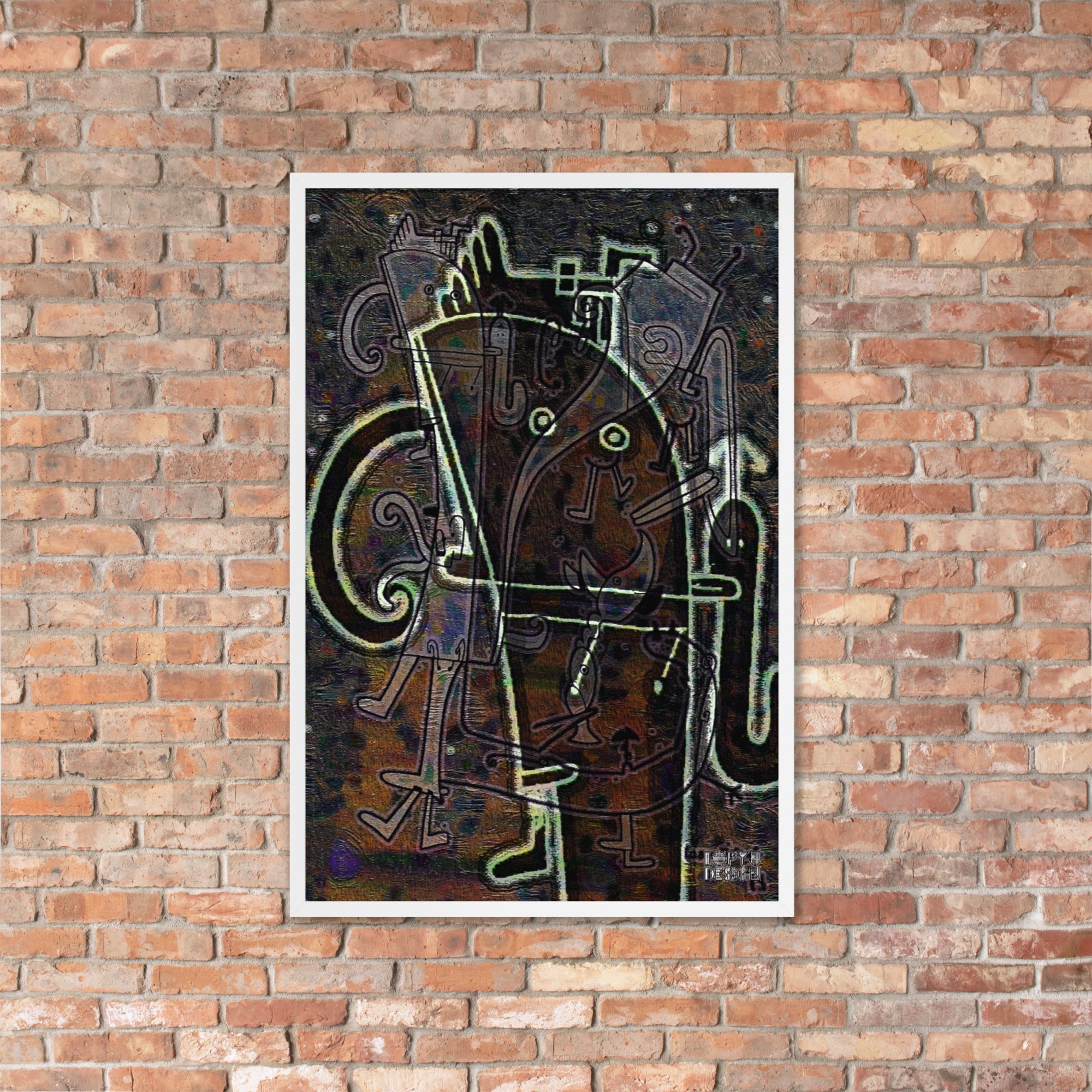 【フレーム付き】強化マットポスター・「アフタヌーンオピウム」No 164 REMIX【AO164-FP053】