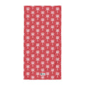 タオル・白イジドール模様赤【CA001- TW004】