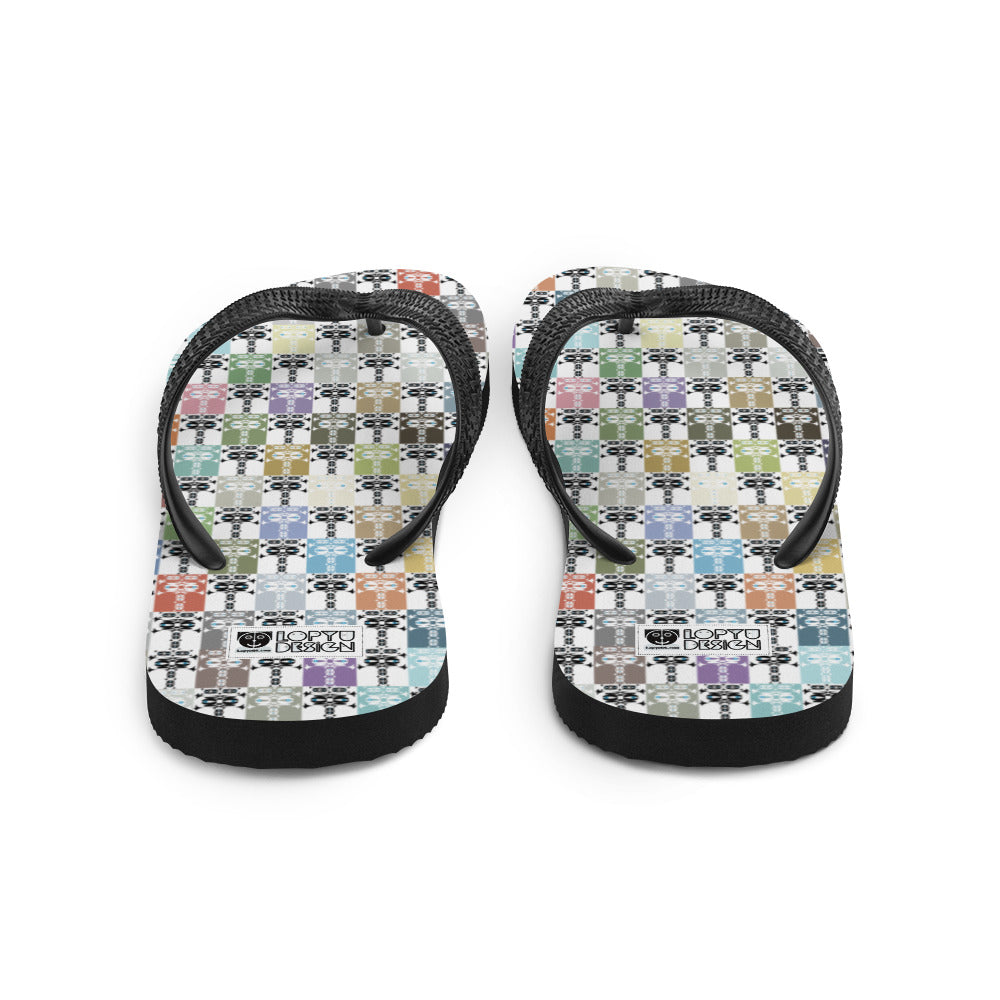 ビーチサンダル・イジドール格子柄ソフト【CA001- BS001】