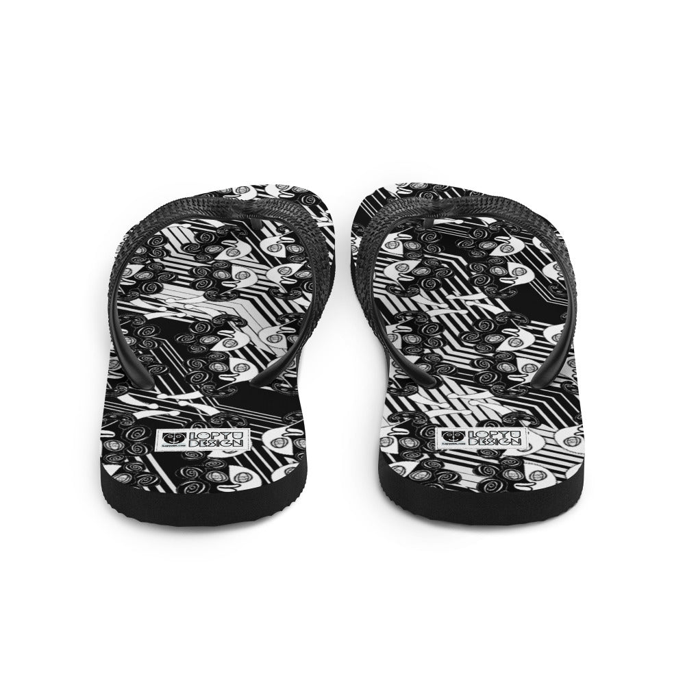 ビーチサンダル・ラメコモノクロモダン【CA002- BS010】