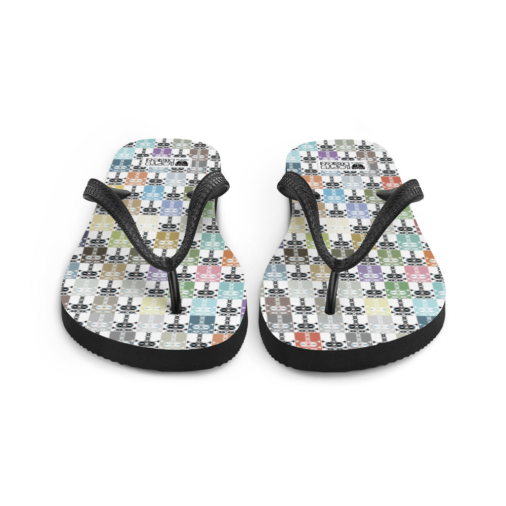 ビーチサンダル・イジドール格子柄ソフト【CA001- BS001】