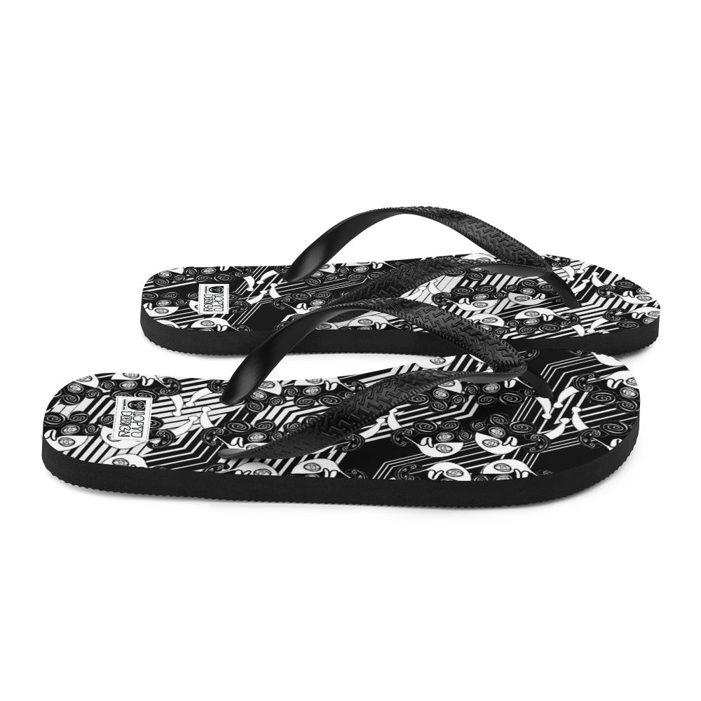 ビーチサンダル・ラメコモノクロモダン【CA002- BS010】