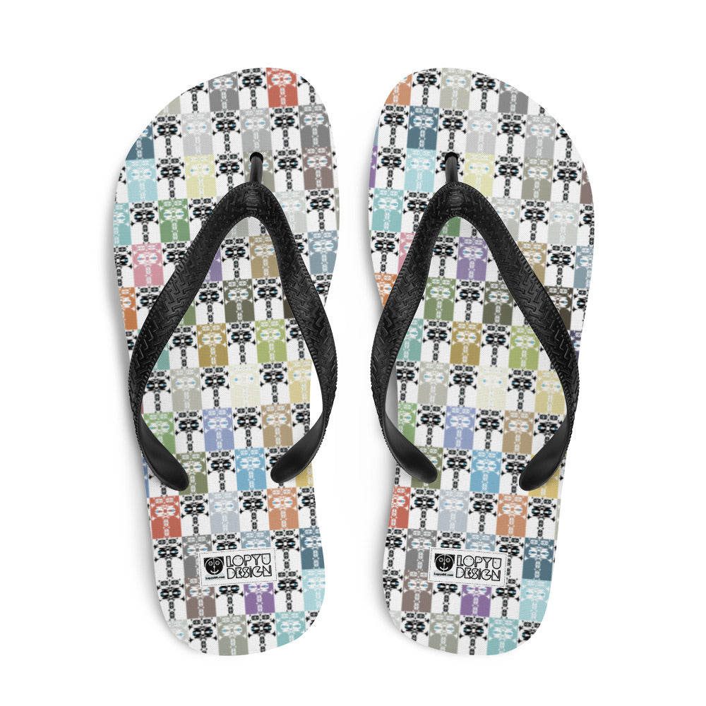 ビーチサンダル・イジドール格子柄ソフト【CA001- BS001】