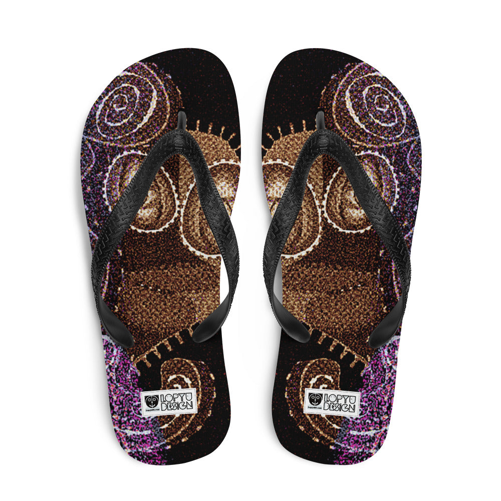 ビーチサンダル・ラメラメブラザーズ紫袖【CA002-BS014】