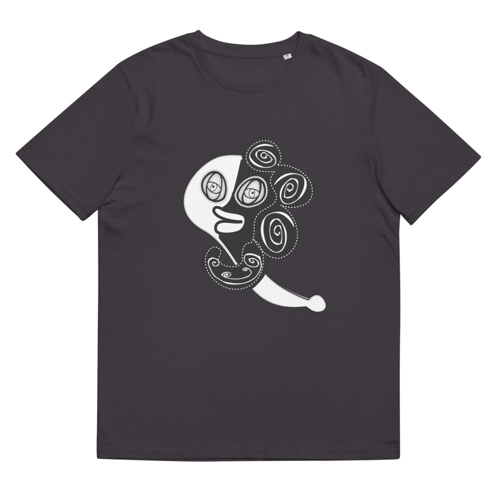 ユニセックス オーガニックコットン製Tシャツ・ラメコモノクロ【CA002- TOCU003】