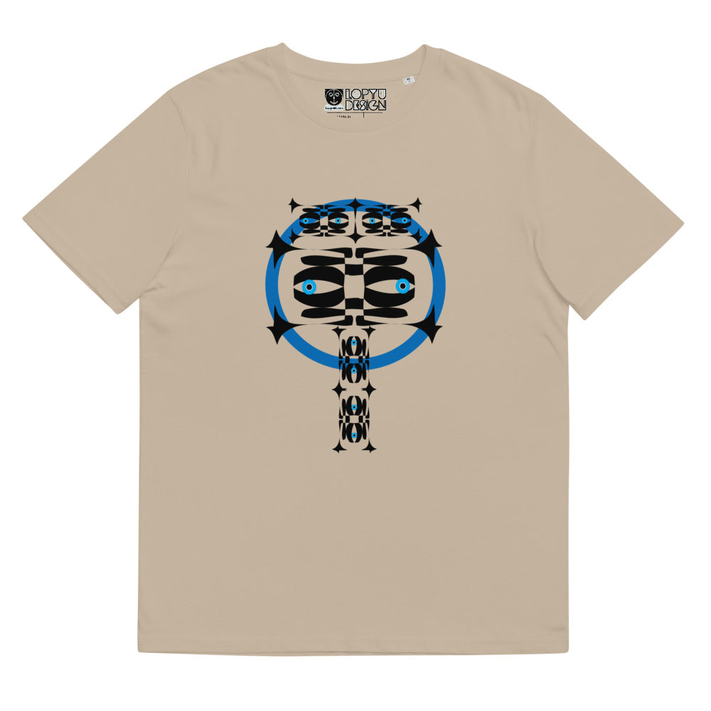 ユニセックス オーガニックコットン製Tシャツ・青輪イジドール【CA001- TOCU001】