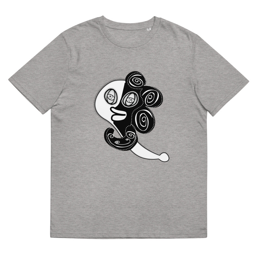 ユニセックス オーガニックコットン製Tシャツ・ラメコモノクロ【CA002- TOCU003】