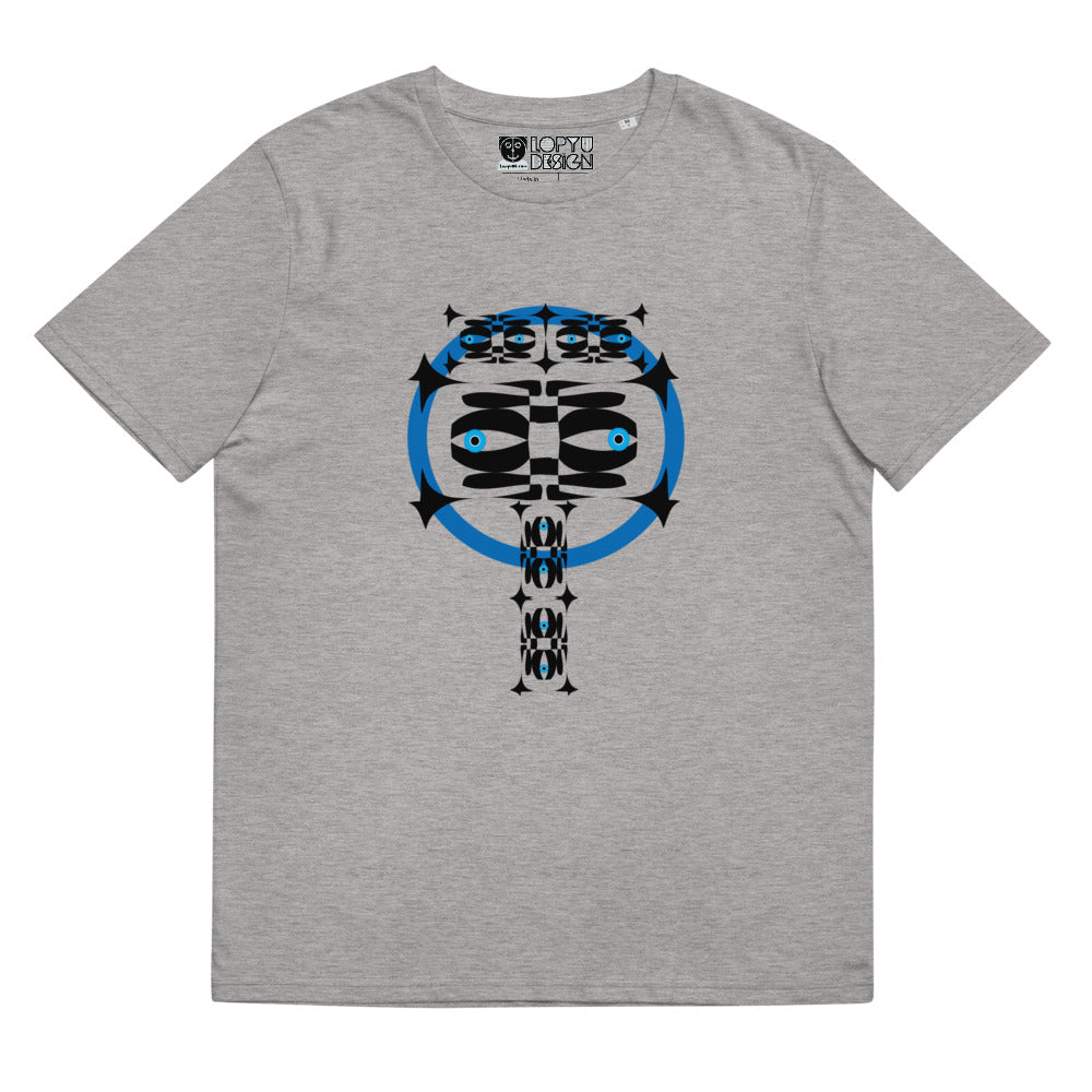 ユニセックス オーガニックコットン製Tシャツ・青輪イジドール【CA001- TOCU001】