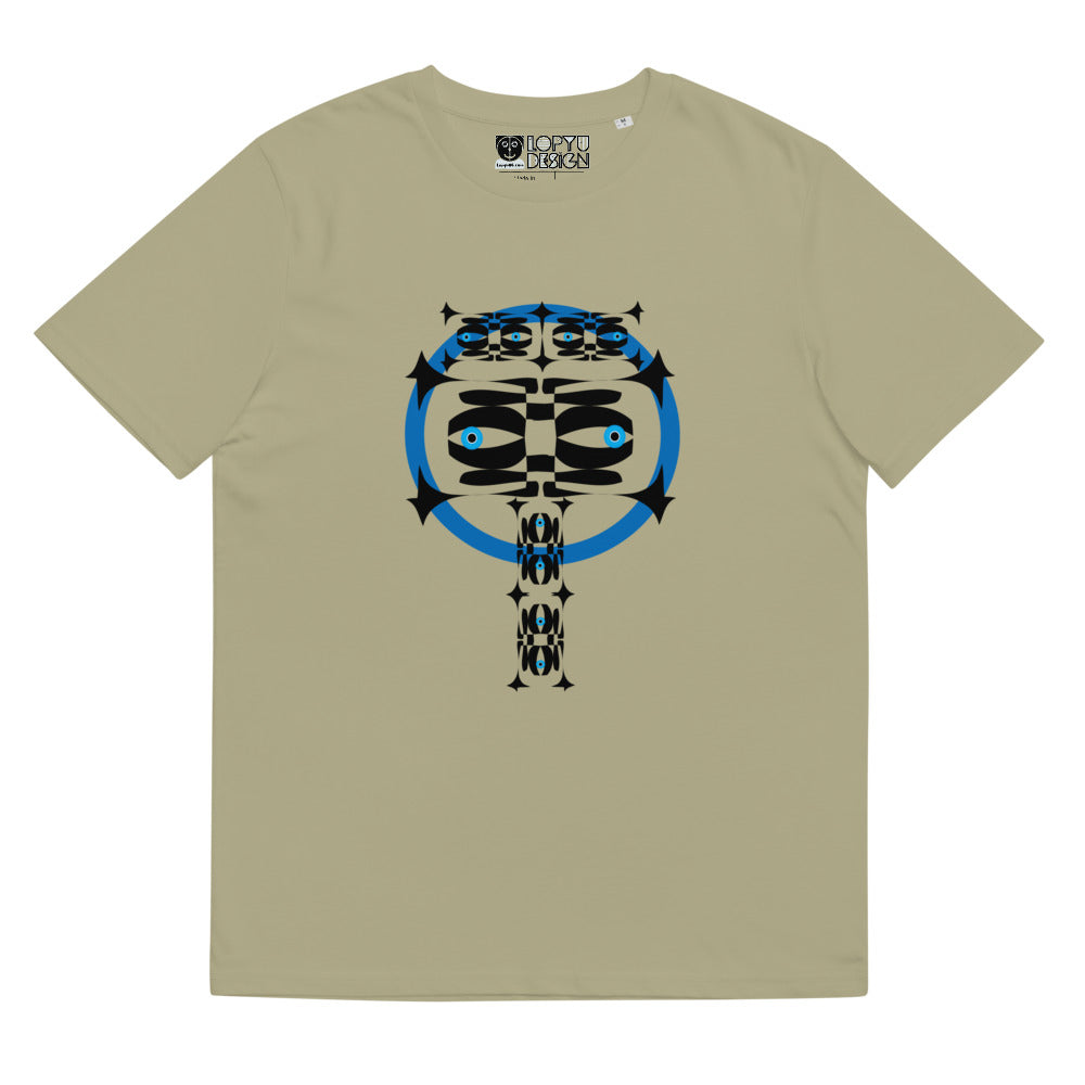 ユニセックス オーガニックコットン製Tシャツ・青輪イジドール【CA001- TOCU001】