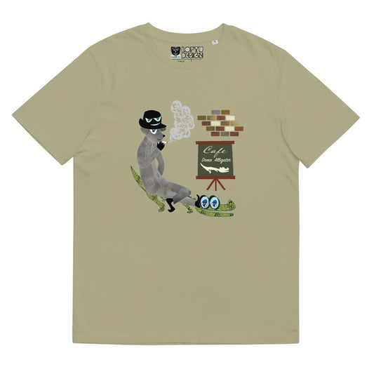 ユニセックス オーガニックコットン製Tシャツ・ドーモアーリゲーター【CA022- TOCU006】
