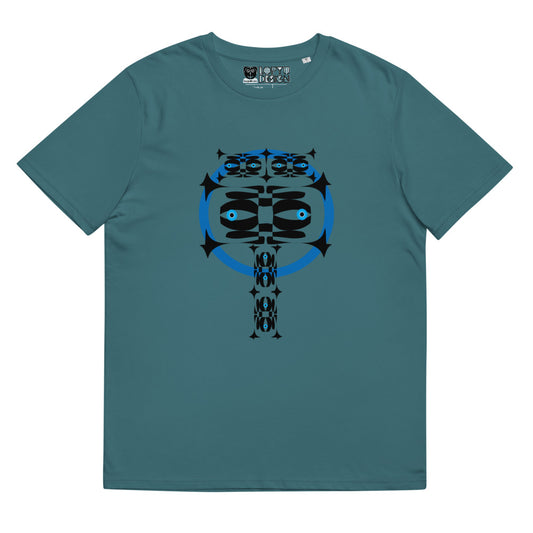 ユニセックス オーガニックコットン製Tシャツ・青輪イジドール【CA001- TOCU001】