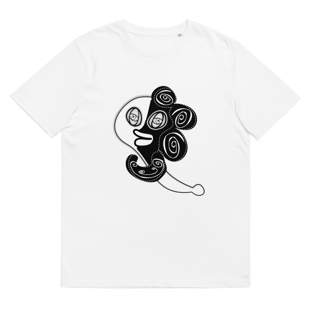 ユニセックス オーガニックコットン製Tシャツ・ラメコモノクロ【CA002- TOCU003】