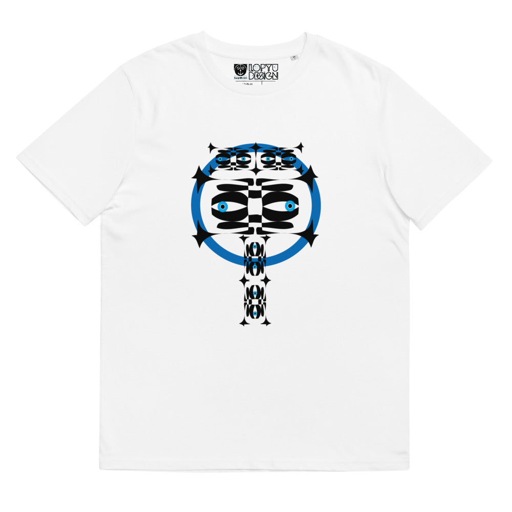 ユニセックス オーガニックコットン製Tシャツ・青輪イジドール【CA001- TOCU001】