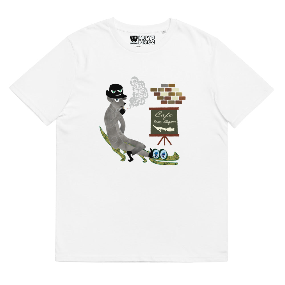 ユニセックス オーガニックコットン製Tシャツ・ドーモアーリゲーター【CA022- TOCU006】