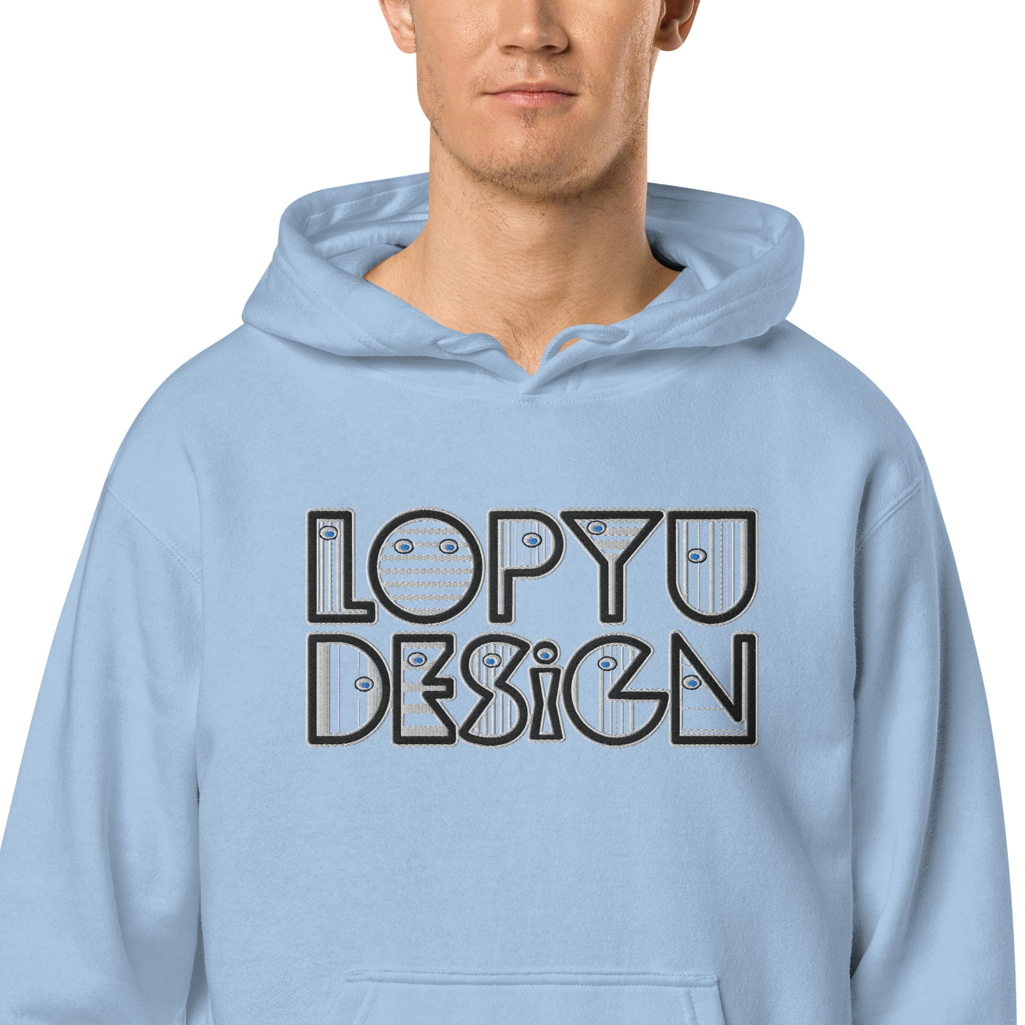 ユニセックス 顔料染め パーカー・lopyudesignロゴ【LD002-SSU002】