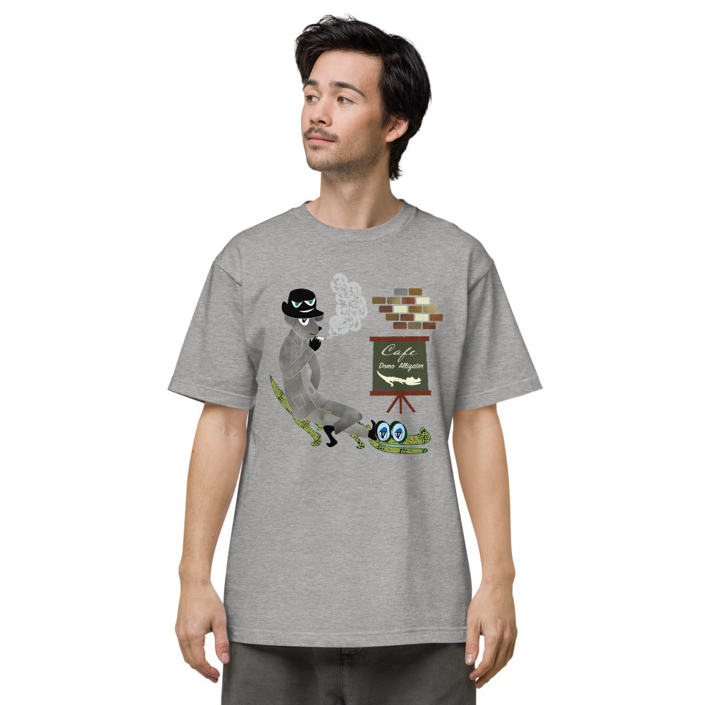 ユニセックス ヘビーウェイト 半袖Tシャツ・ドーモアーリゲーター/わにがとう【CA022- THWU009】