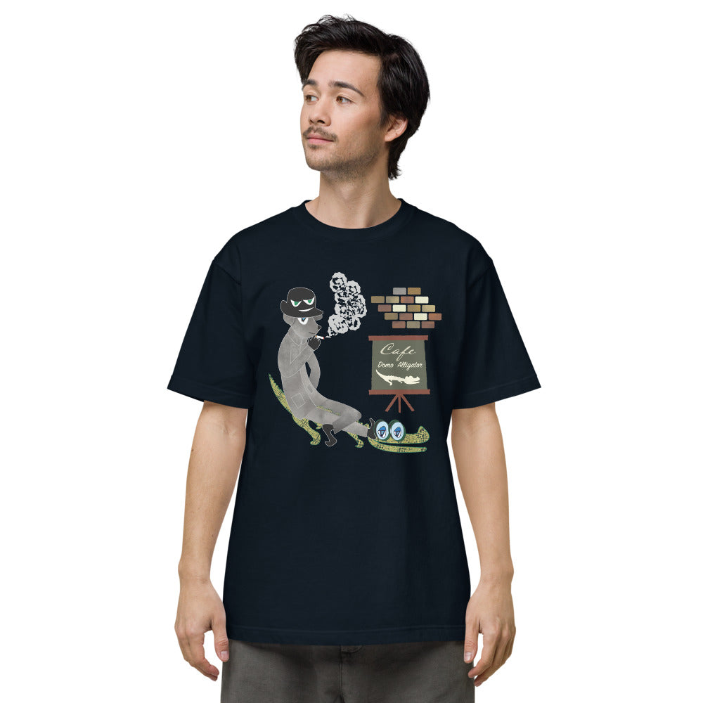 ユニセックス ヘビーウェイト 半袖Tシャツ・ドーモアーリゲーター/わにがとう【CA022- THWU009】