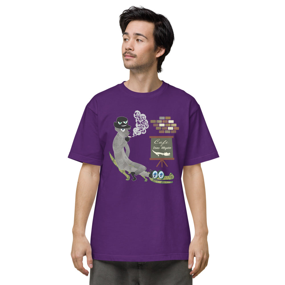 ユニセックス ヘビーウェイト 半袖Tシャツ・ドーモアーリゲーター/わにがとう【CA022- THWU009】