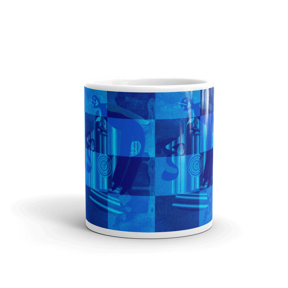 マグカップ（白）・ブルーインティミライ濃青【CA012- MG015】