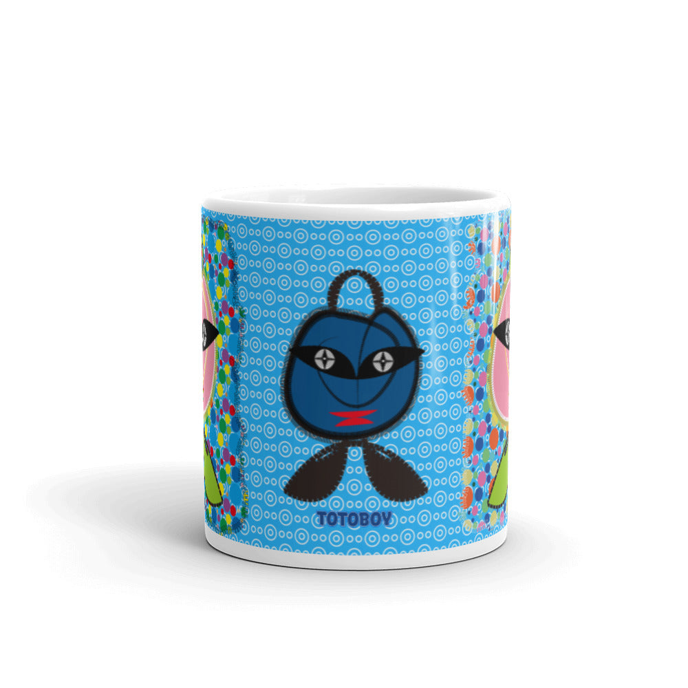 マグカップ（白）・ドッツトートボーイ【CA017- MG022】