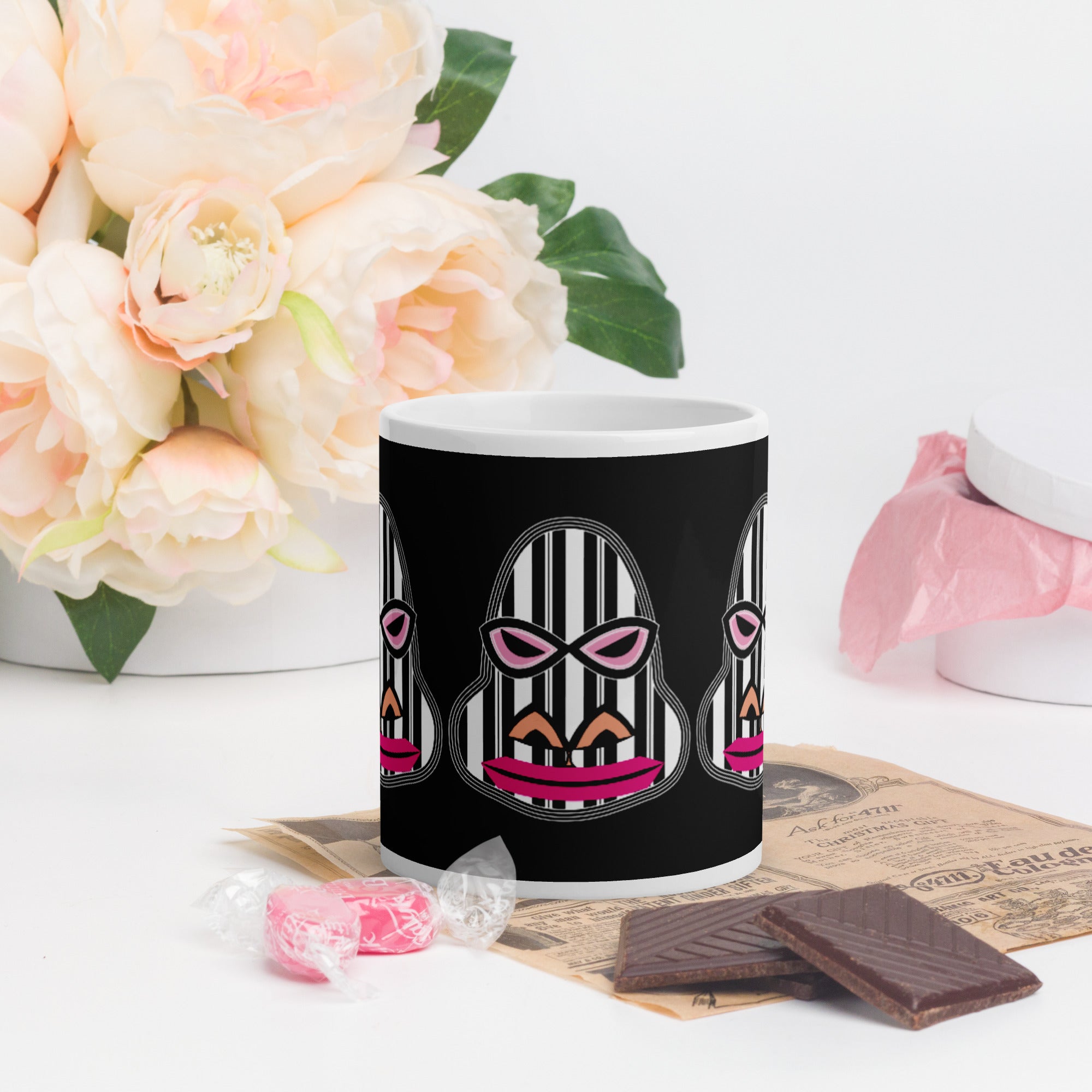 マグカップ（白）・ゴリラダダ【CA031- MG010】