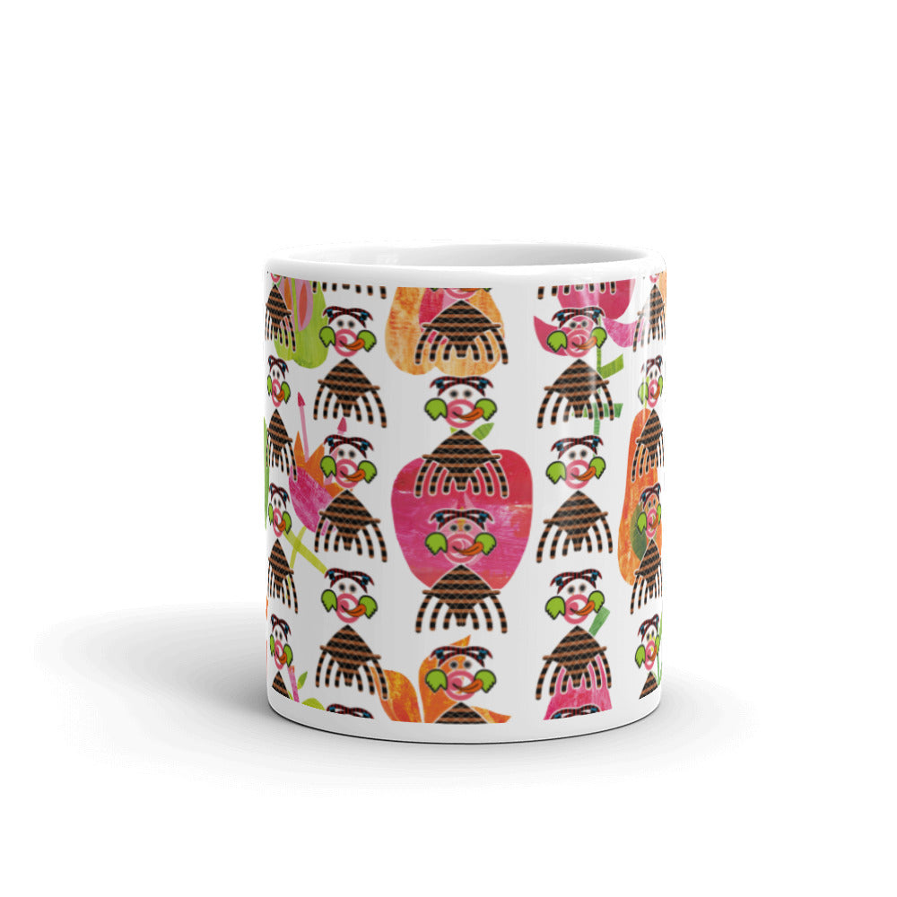 マグカップ（白）・ペロンパキュートモダン【CA077-MG024】