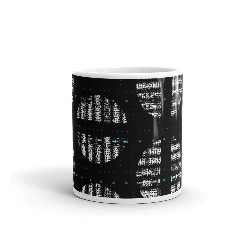 マグカップ（白）・黒イジドールモダン【CA001- MG0024】