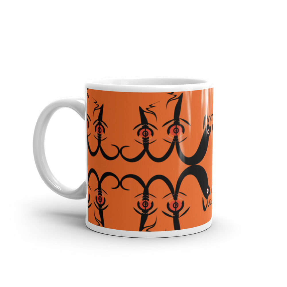 マグカップ（白）・プルノウ橙【CA071- MG016】