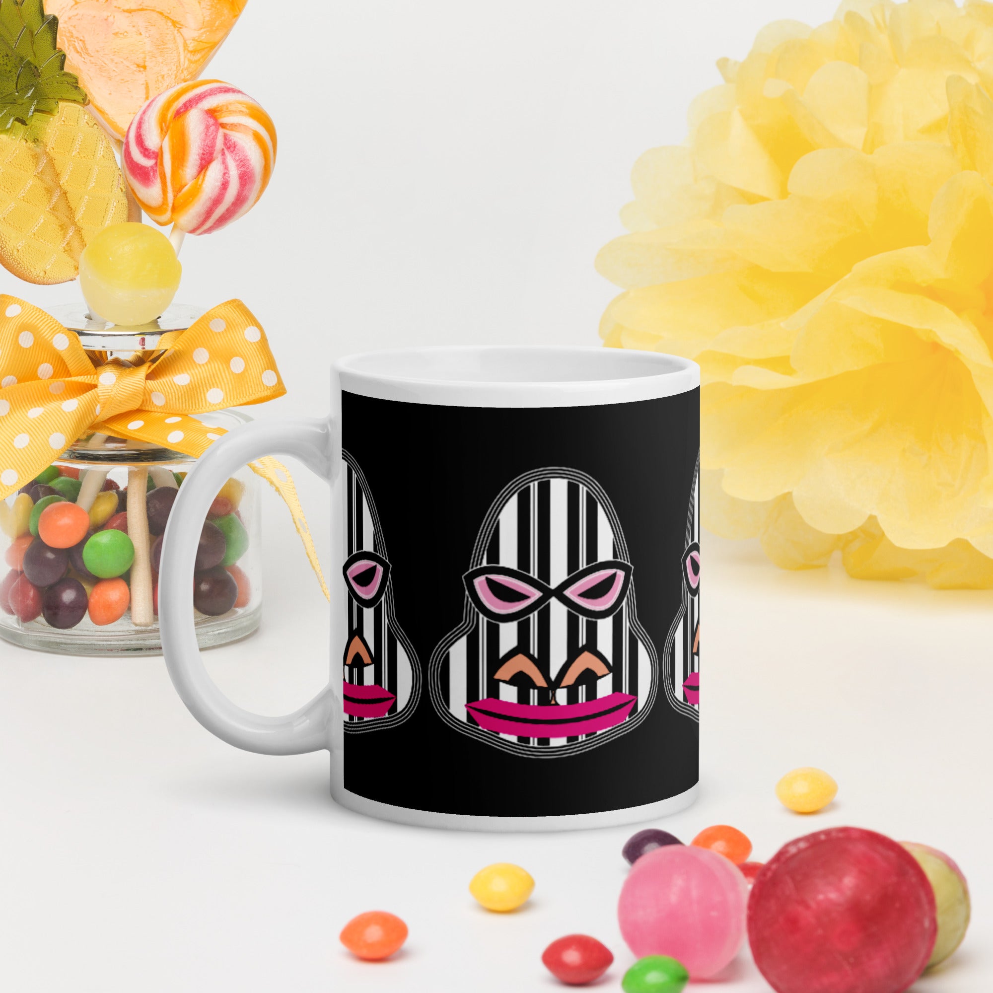 マグカップ（白）・ゴリラダダ【CA031- MG010】