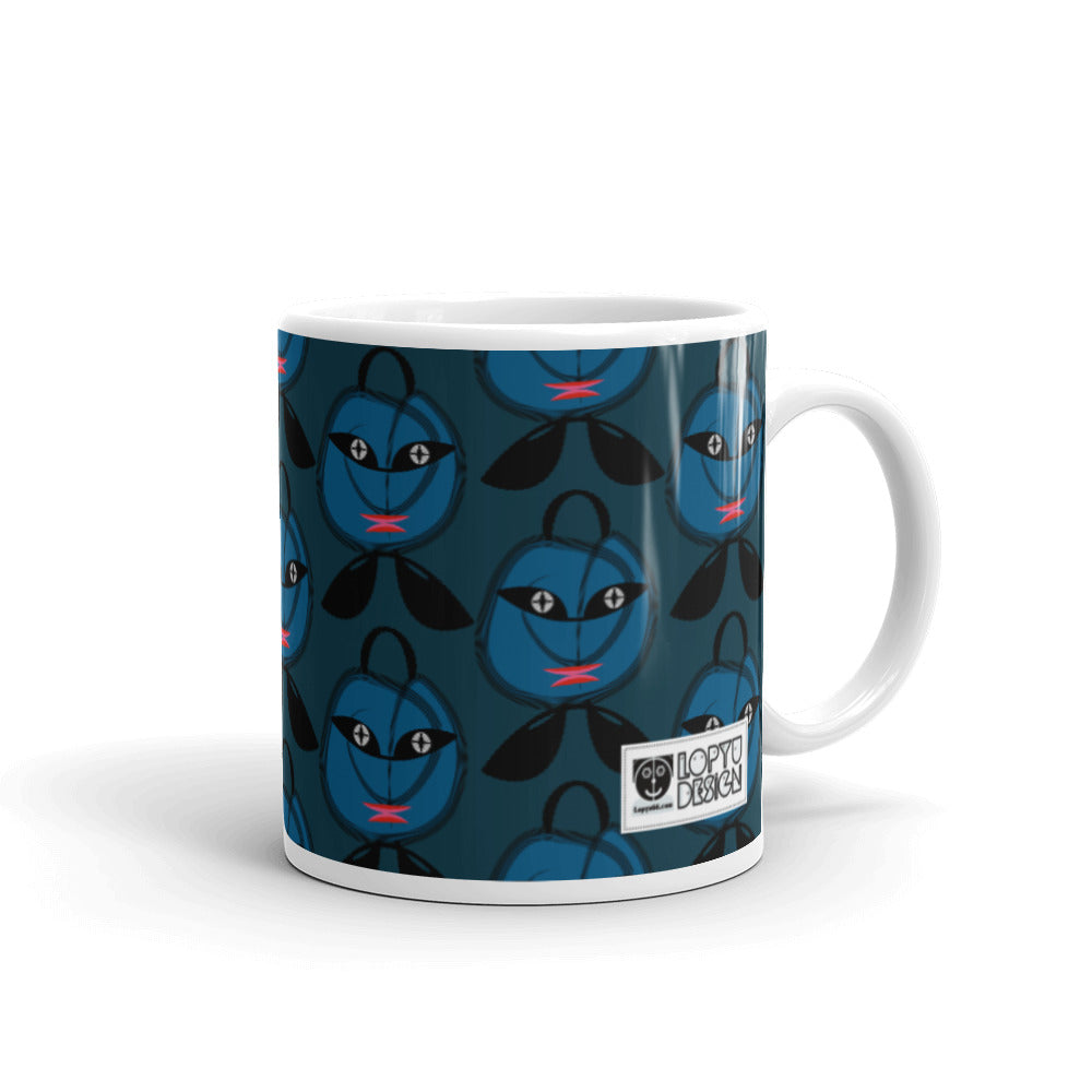 マグカップ（白）・青トート君【CA017- MG019】