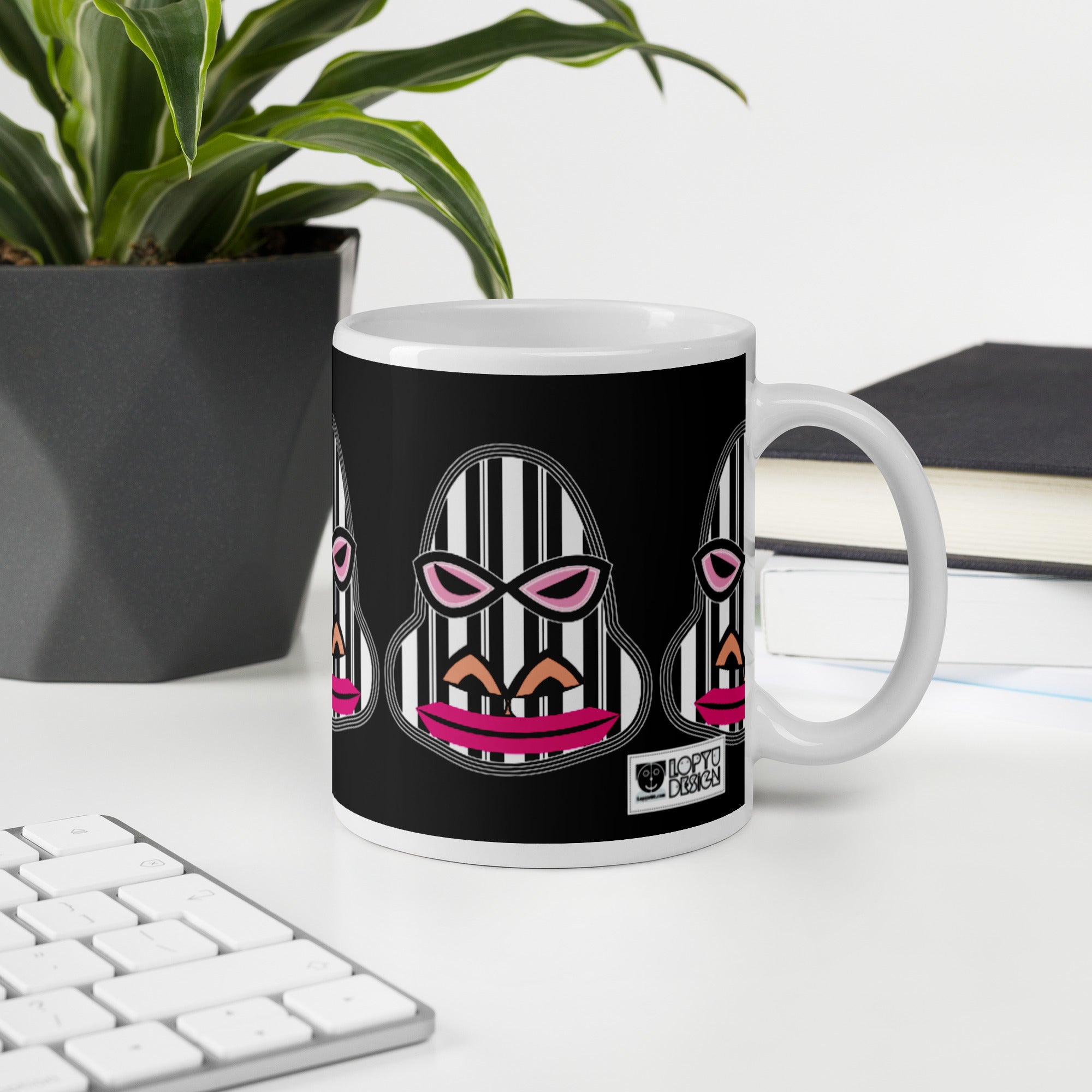 マグカップ（白）・ゴリラダダ【CA031- MG010】