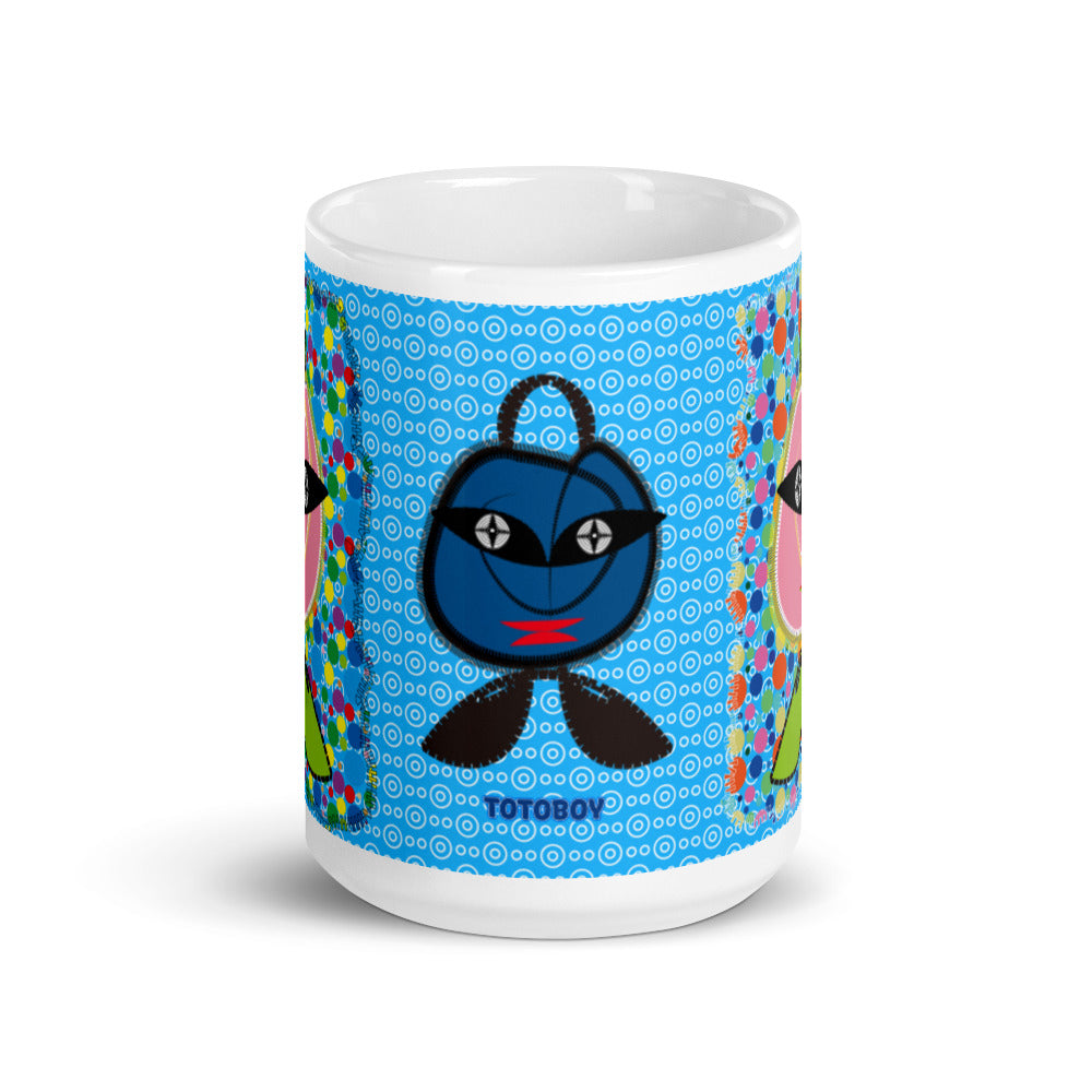 マグカップ（白）・ドッツトートボーイ【CA017- MG022】