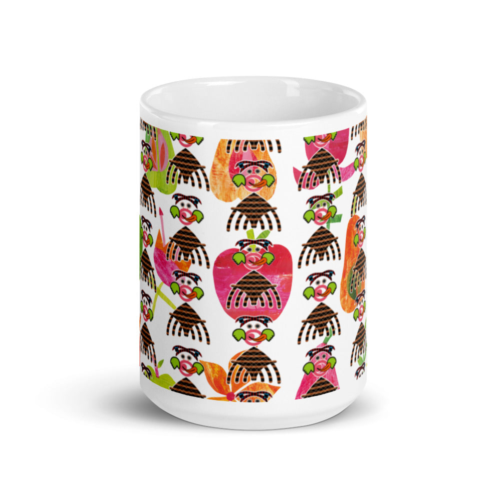 マグカップ（白）・ペロンパキュートモダン【CA077-MG024】