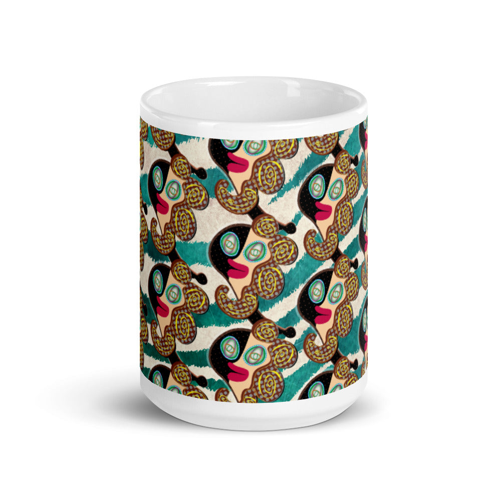 マグカップ（白）・ラメコモダン【CA002- MG012】