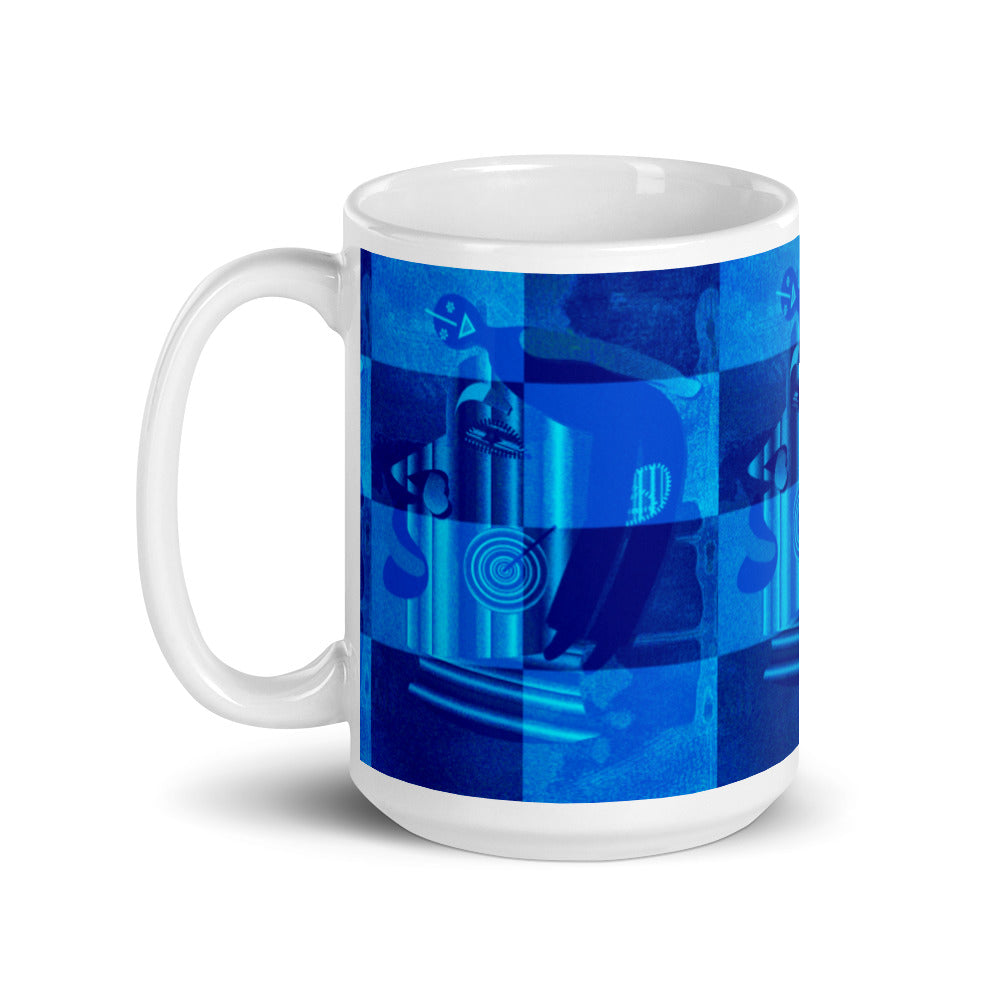 マグカップ（白）・ブルーインティミライ濃青【CA012- MG015】