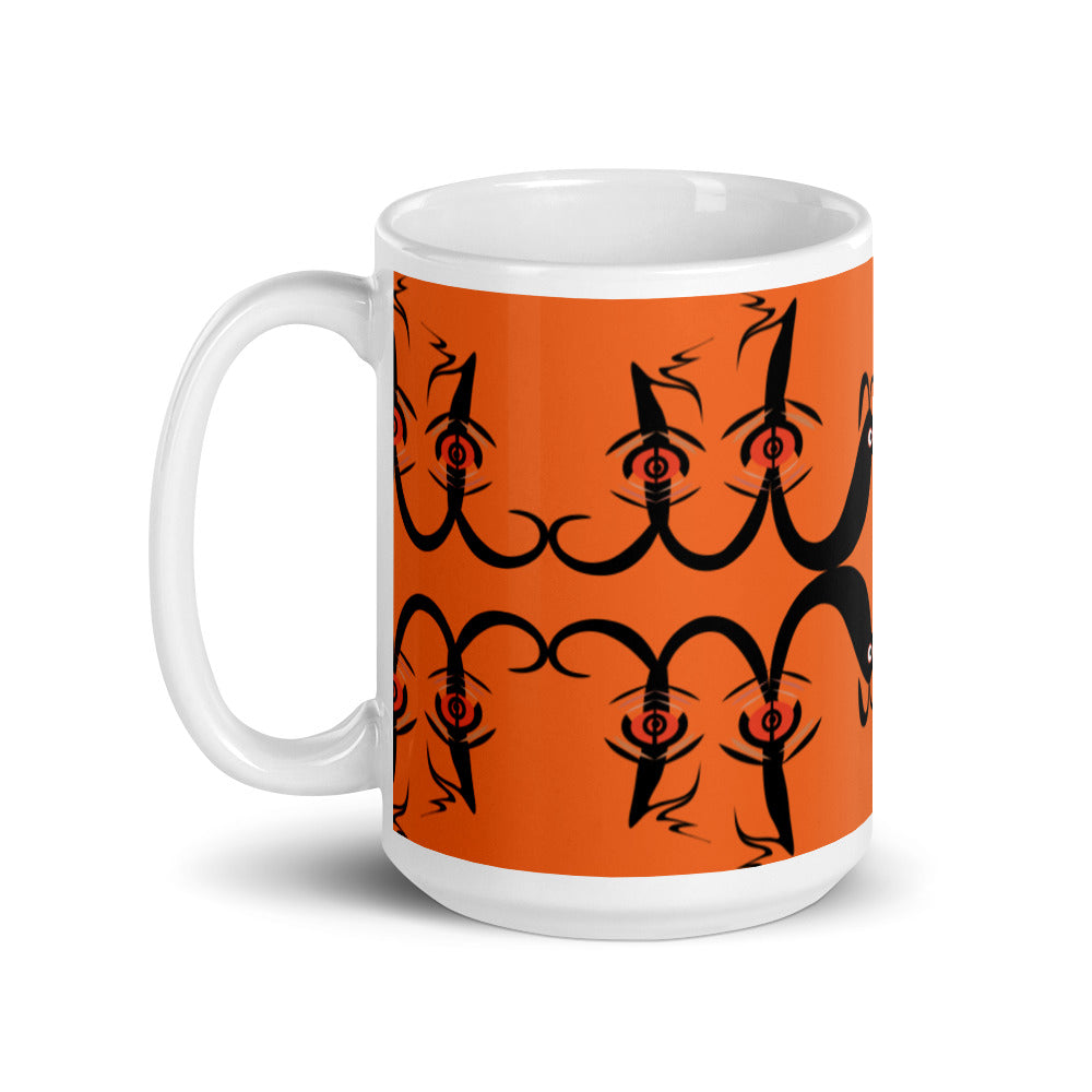 マグカップ（白）・プルノウ橙【CA071- MG016】