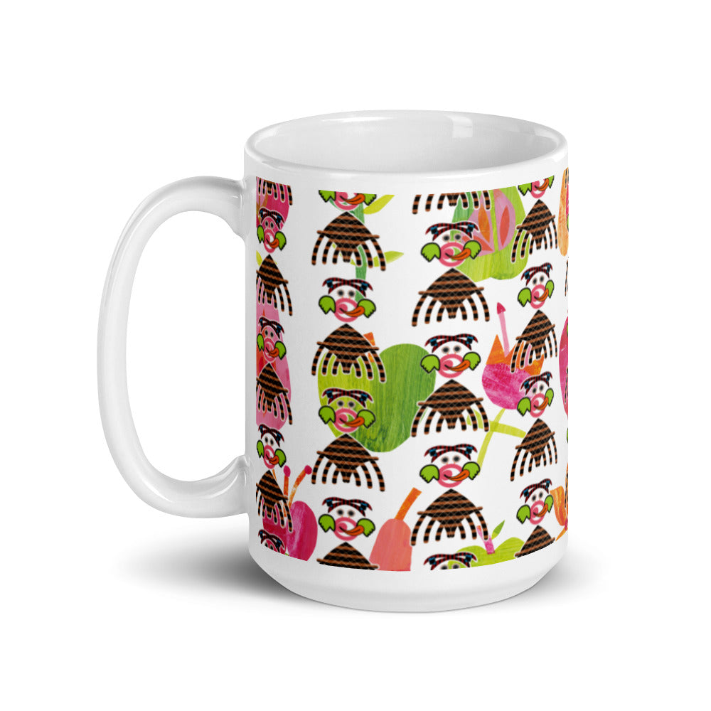 マグカップ（白）・ペロンパキュートモダン【CA077-MG024】