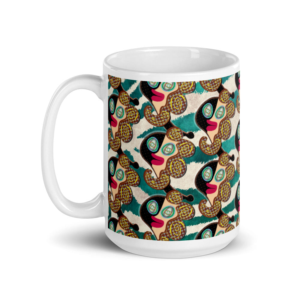 マグカップ（白）・ラメコモダン【CA002- MG012】