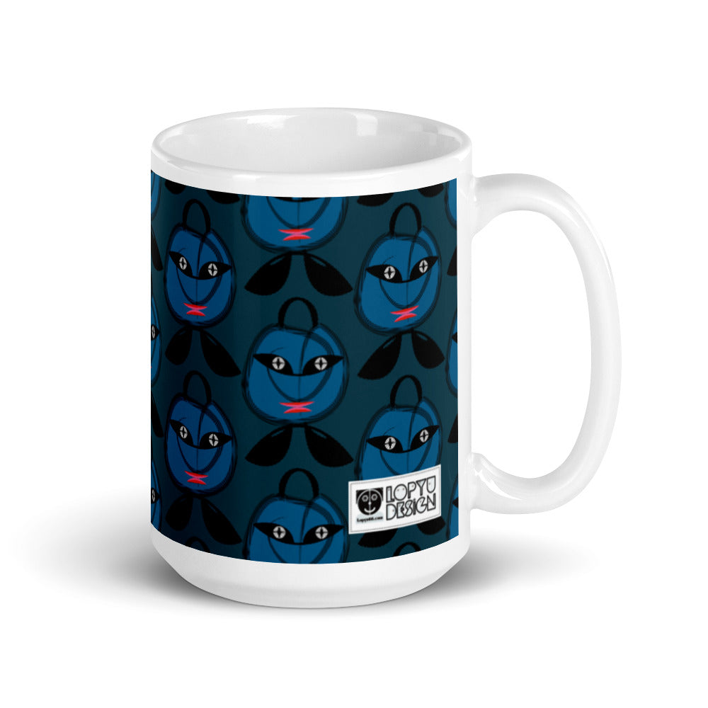 マグカップ（白）・青トート君【CA017- MG019】