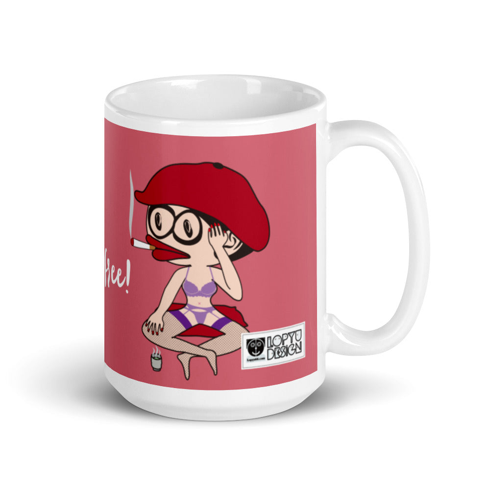 マグカップ（白）・アネゴッティ【CA030- MG021】