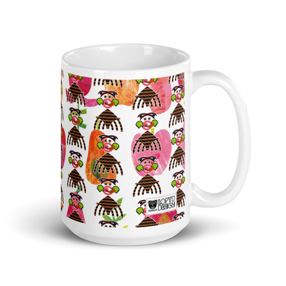 マグカップ（白）・ペロンパキュートモダン【CA077-MG024】