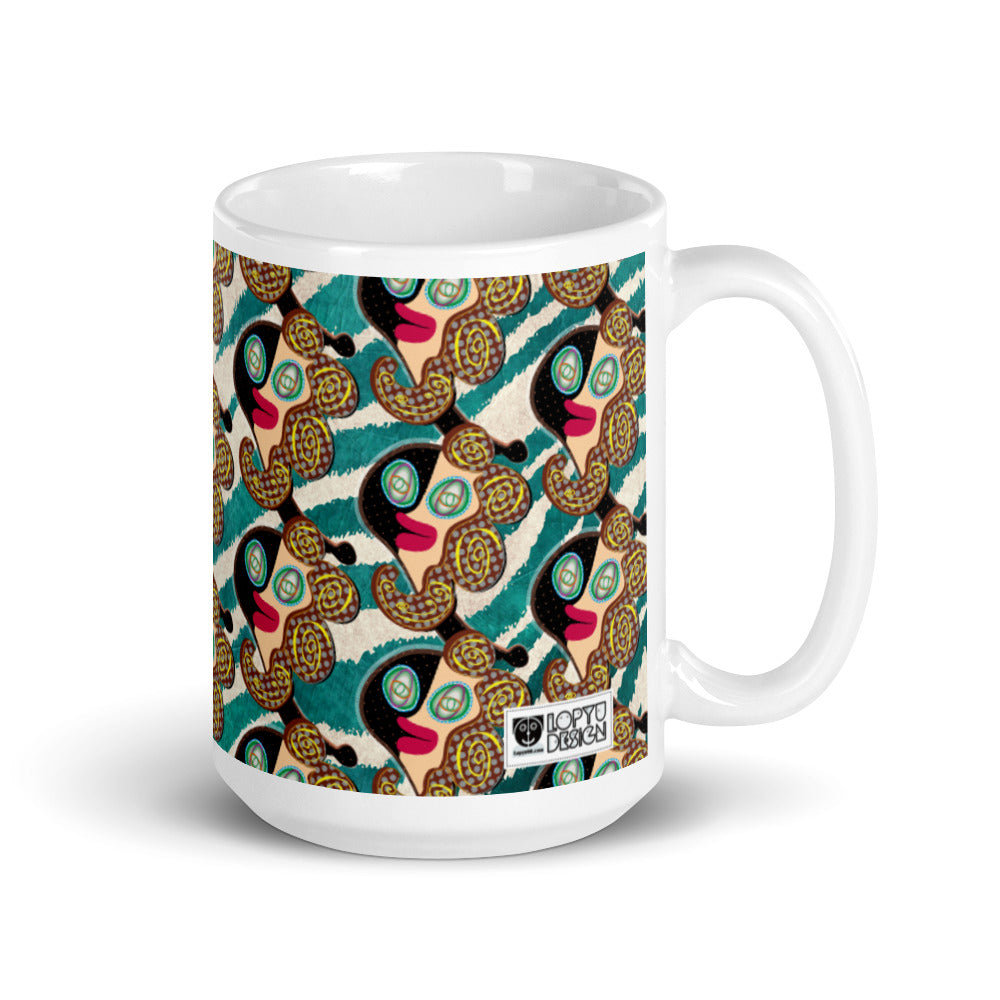 マグカップ（白）・ラメコモダン【CA002- MG012】