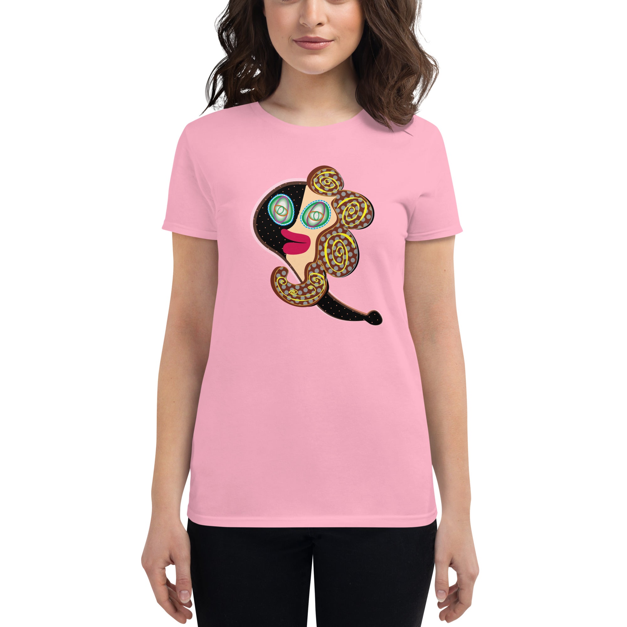 レディース ファッションフィットTシャツ・ラメコ【CA002- FTL003】