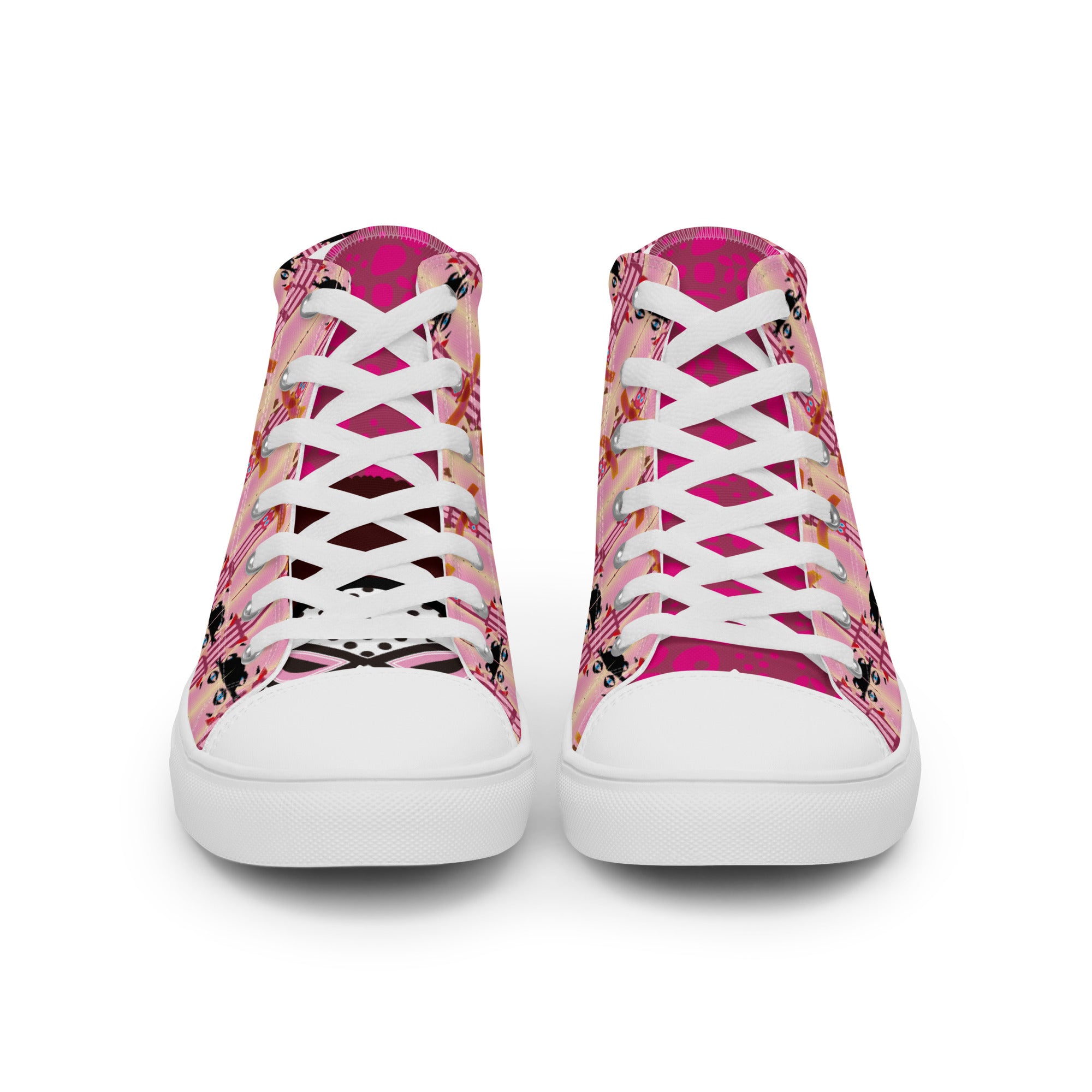 レディース ハイカットスニーカー･タマゴッツピンク【CA026- HCSL014】